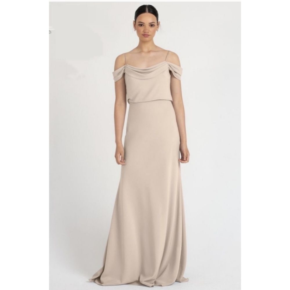 NWT Jenny Yoo Sabine Bridesmaid Dress in Chai